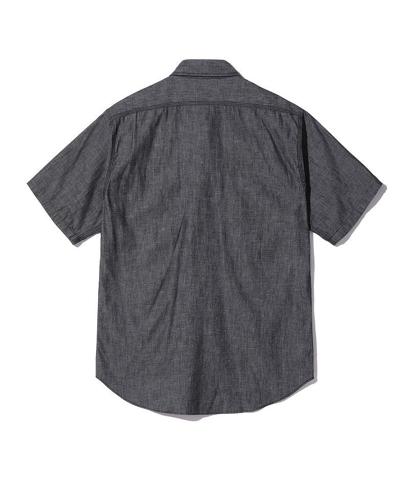 SC39307 / SUGAR CANE BLACK CHAMBRAY WORK SHIRT (SHORT SLEEVE)