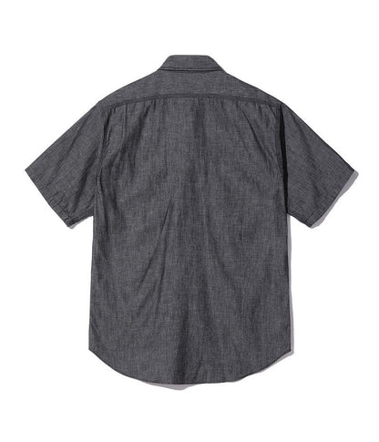 SC39307 / SUGAR CANE BLACK CHAMBRAY WORK SHIRT (SHORT SLEEVE)