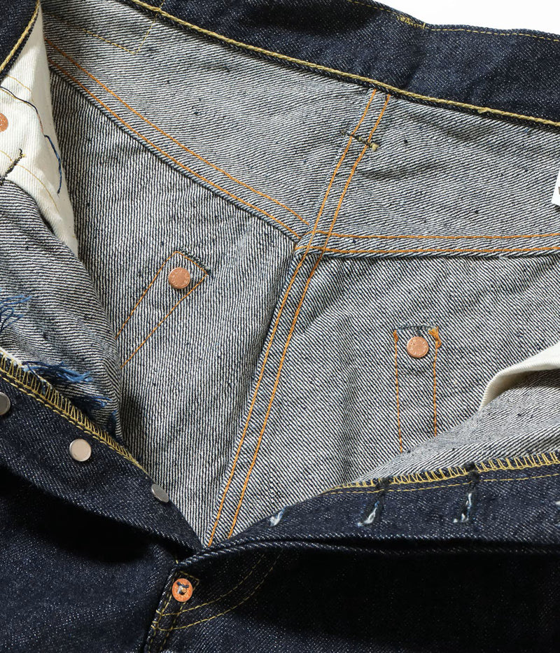 SC42025 / SUGAR CANE STANDARD DENIM 13oz. DENIM WAIST OVERALLS 2025 MODEL (WIDE LEG)