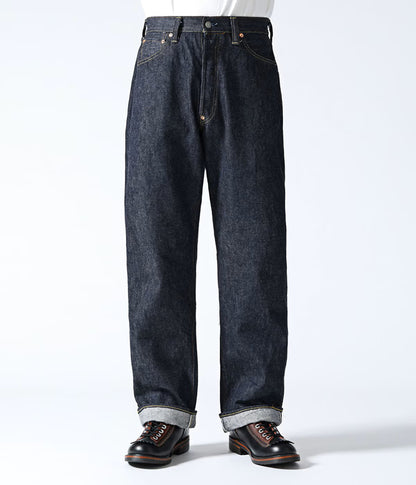 SC42025 / SUGAR CANE STANDARD DENIM 13oz. DENIM WAIST OVERALLS 2025 MODEL (WIDE LEG)