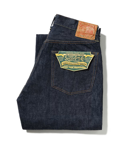 SC42025 / SUGAR CANE STANDARD DENIM 13oz. DENIM WAIST OVERALLS 2025 MODEL (WIDE LEG)