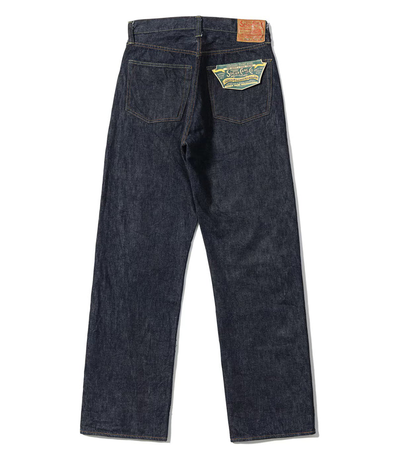 SC42025 / SUGAR CANE STANDARD DENIM 13oz. DENIM WAIST OVERALLS 2025 MODEL (WIDE LEG)