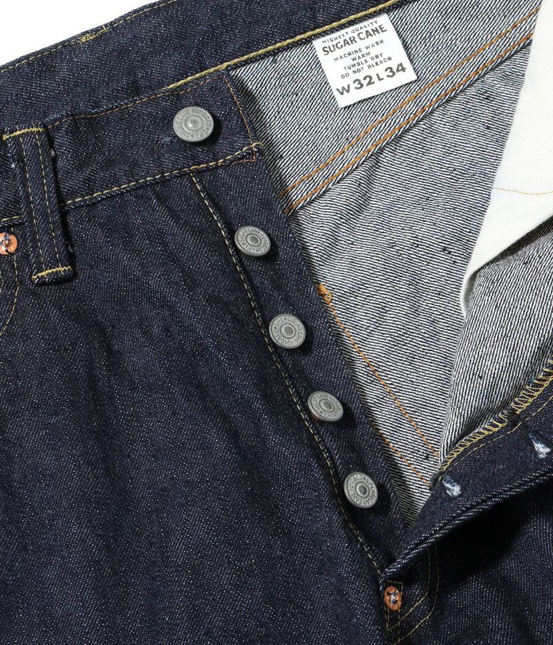 SC42025 / SUGAR CANE STANDARD DENIM 13oz. DENIM WAIST OVERALLS
