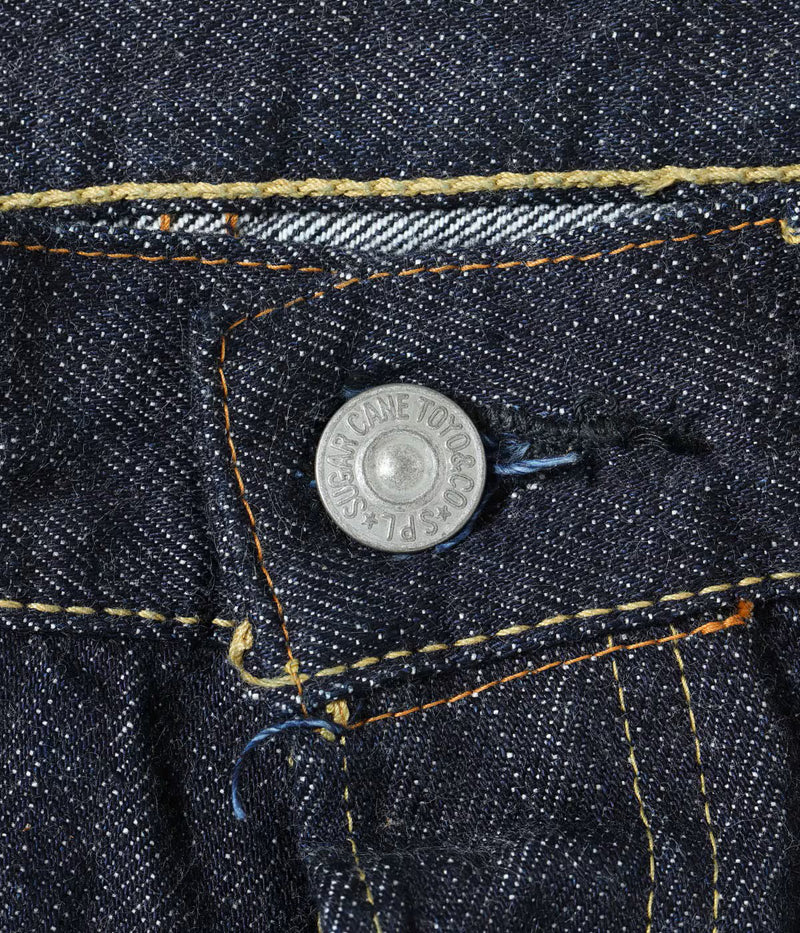 SC42025 / SUGAR CANE STANDARD DENIM 13oz. DENIM WAIST OVERALLS 2025 MODEL (WIDE LEG)