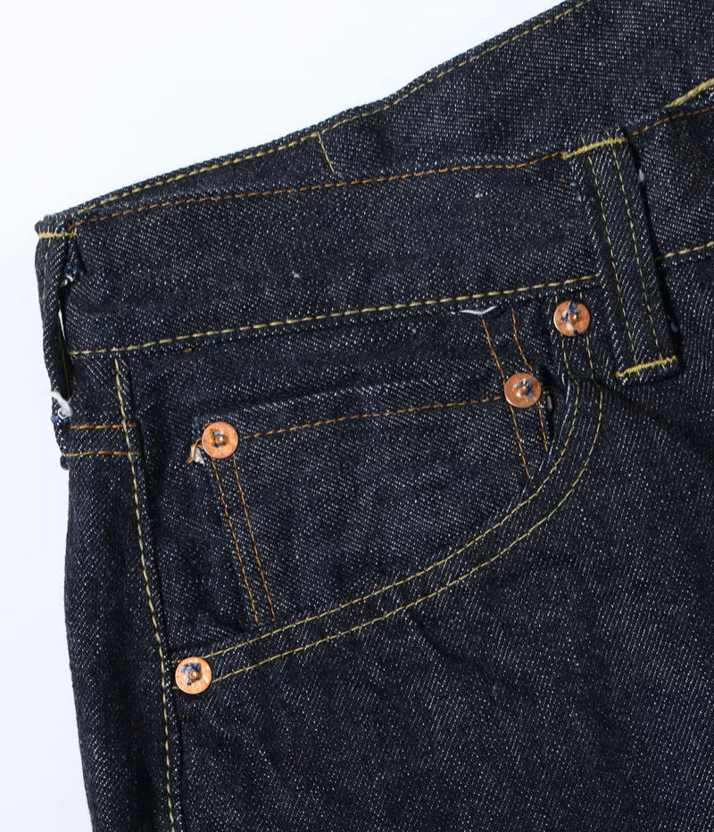 SC42025 / SUGAR CANE STANDARD DENIM 13oz. DENIM WAIST OVERALLS 2025 MODEL (WIDE LEG)