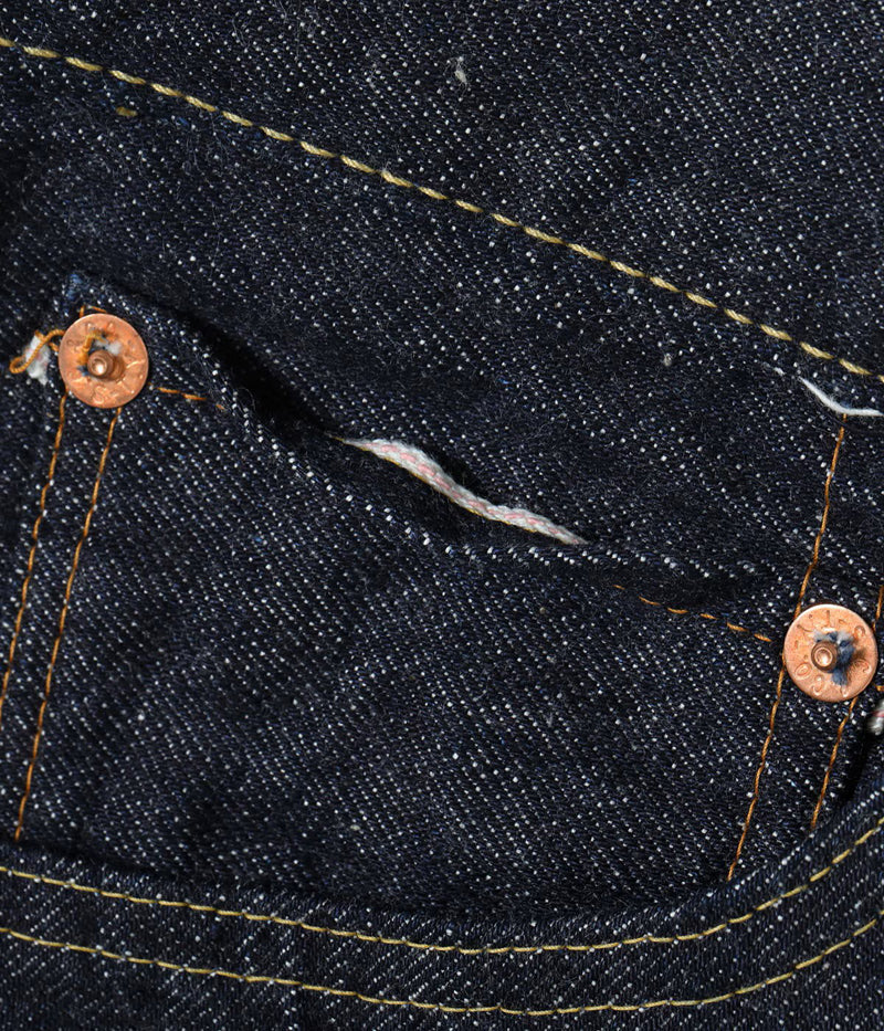 SC42025 / SUGAR CANE STANDARD DENIM 13oz. DENIM WAIST OVERALLS 2025 MODEL (WIDE LEG)