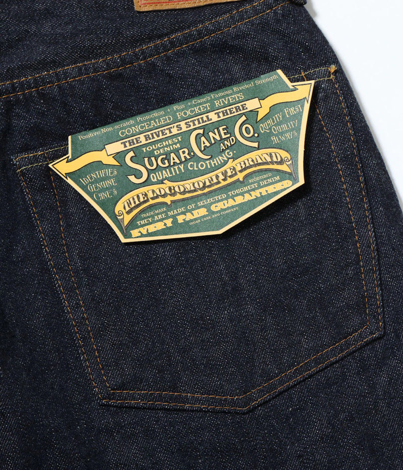 SC42025 / SUGAR CANE STANDARD DENIM 13oz. DENIM WAIST OVERALLS