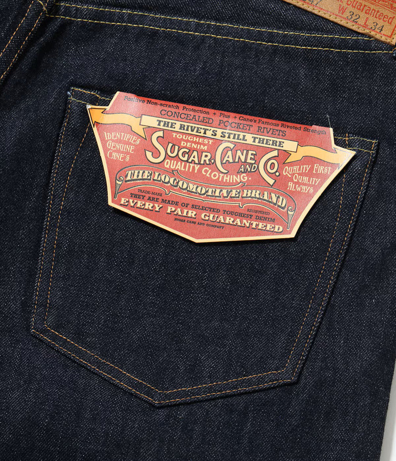 SC51947 / SUGAR CANE 14.25oz. DENIM 1947 MODEL SHORTS