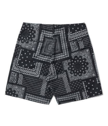 SC52537 / SUGAR CANE NATIVE AMERICAN BANDANA PATCHWORK PRINT WORK SHORTS
