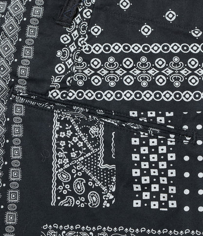 SC52537 / SUGAR CANE NATIVE AMERICAN BANDANA PATCHWORK PRINT WORK SHORTS