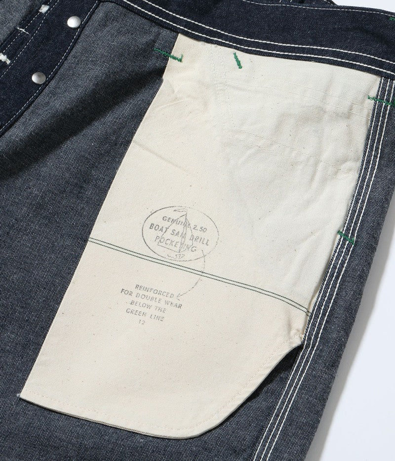 SC52565 / SUGAR CANE 11oz. BLUE DENIM WORK SHORTS
