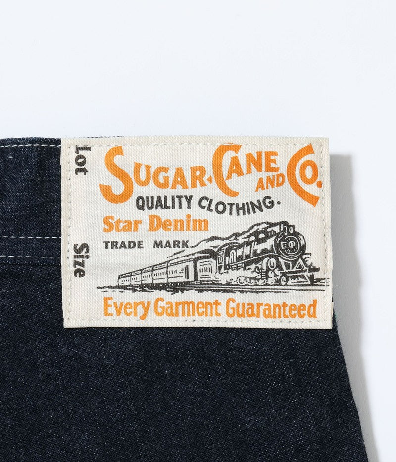 SC52565 / SUGAR CANE 11oz. BLUE DENIM WORK SHORTS