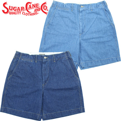 SC52665 / SUGAR CANE DENIM TROUSERS SHORTS AGED