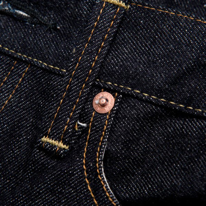 STUDIO D'ARTISAN 15oz Loose Straight Jeans with Back Cinch