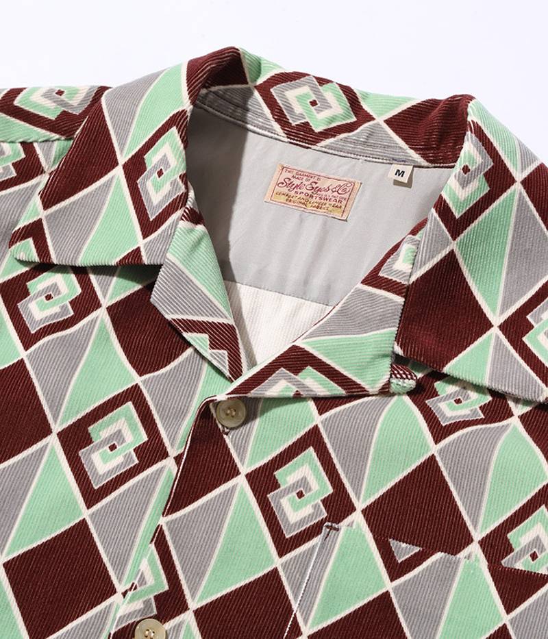 SE29171 / STYLE EYES Mid 1950s Style Corduroy Sports Shirt “DIAMOND”