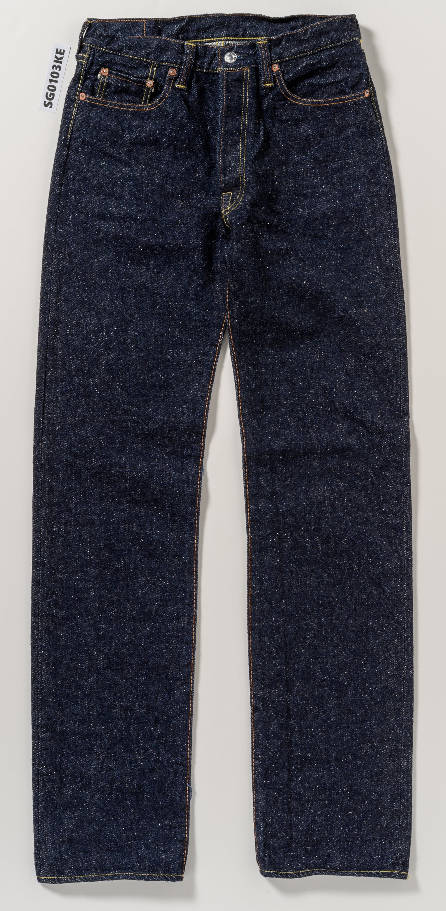 The Strike Gold SG0103KE "Keep Earth" Natural Indigo 17oz Selvedge Jeans - Classic Straight