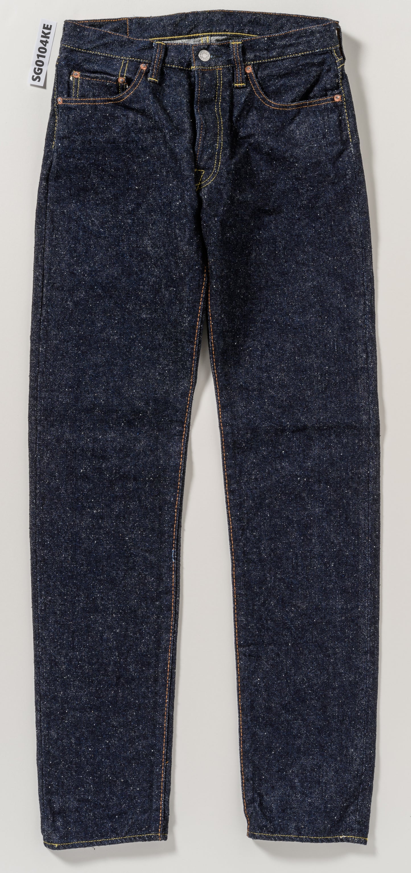 The Strike Gold SG0104KE "Keep Earth" Natural Indigo 17oz Selvedge Jeans - Regular Tapered