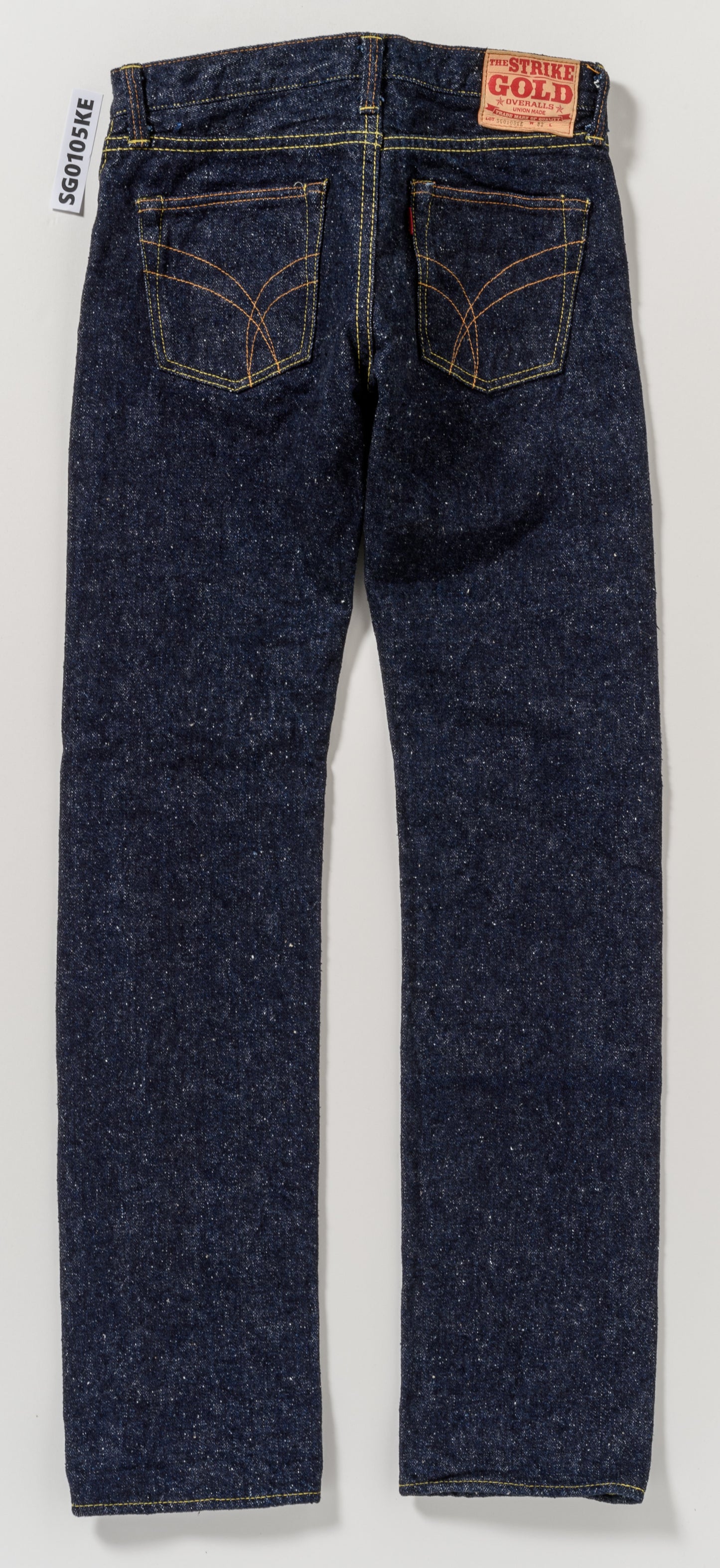 The Strike Gold SG0105KE "Keep Earth" Natural Indigo 17oz Selvedge Jeans - Stylish Straight