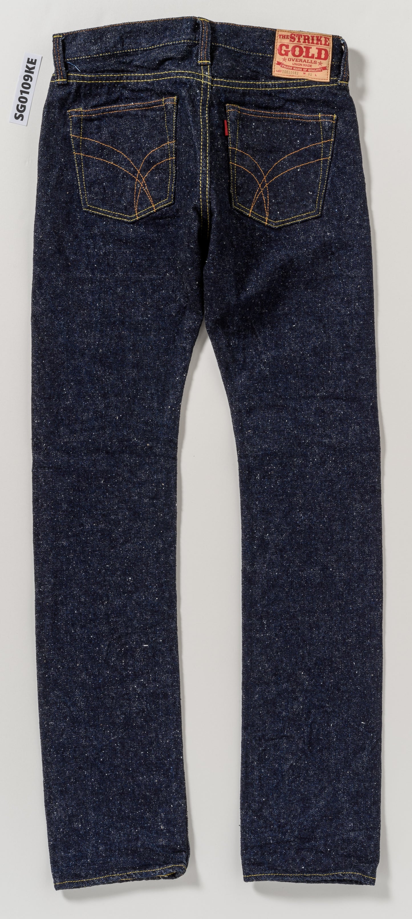The Strike Gold SG0109KE "Keep Earth" Natural Indigo 17oz Selvedge Jeans- Slim Tapered
