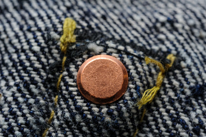 The Strike Gold SG0103KE "Keep Earth" Natural Indigo 17oz Selvedge Jeans - Classic Straight