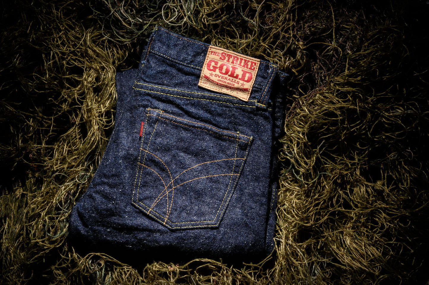 The Strike Gold SG0109KE "Keep Earth" Natural Indigo 17oz Selvedge Jeans- Slim Tapered