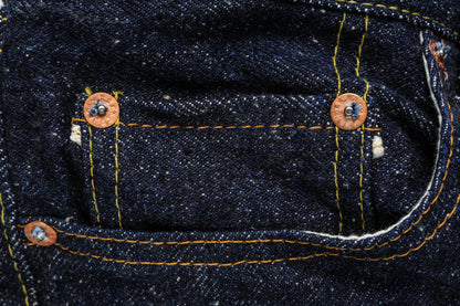 The Strike Gold SG0105KE "Keep Earth" Natural Indigo 17oz Selvedge Jeans - Stylish Straight