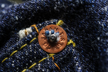 The Strike Gold SG0103KE "Keep Earth" Natural Indigo 17oz Selvedge Jeans - Classic Straight