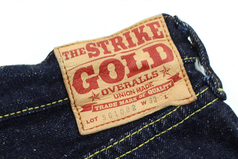 The Strike Gold SG1002 Origin Series low-tension neppy blend 14oz selvedge Jeans- Loose Straight