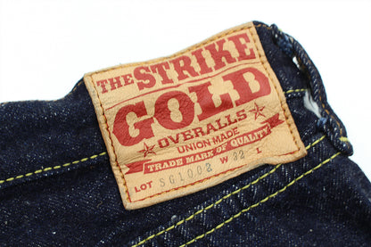 The Strike Gold SG1002 Origin Series low-tension neppy blend 14oz selvedge Jeans- Loose Straight