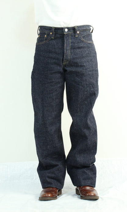 The Strike Gold SG1002 Origin Series low-tension neppy blend 14oz selvedge Jeans- Loose Straight