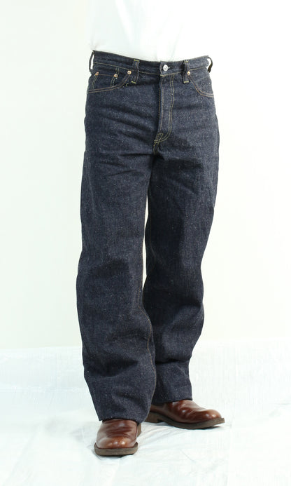 The Strike Gold SG1002 Origin Series low-tension neppy blend 14oz selvedge Jeans- Loose Straight
