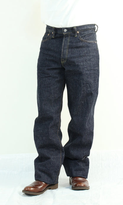 The Strike Gold SG1002 Origin Series low-tension neppy blend 14oz selvedge Jeans- Loose Straight