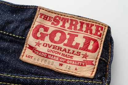 The Strike Gold SG1002 Origin Series low-tension neppy blend 14oz selvedge Jeans- Loose Straight
