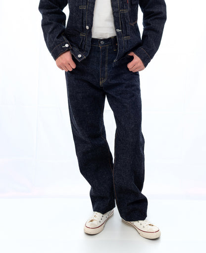 The Strike Gold SG1002 Origin Series low-tension neppy blend 14oz selvedge Jeans- Loose Straight