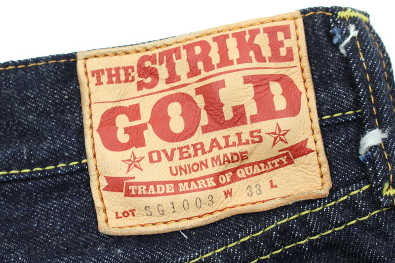 The Strike Gold SG1003 Origin Series low-tension neppy blend 14oz selvedge Jeans- Classic Straight