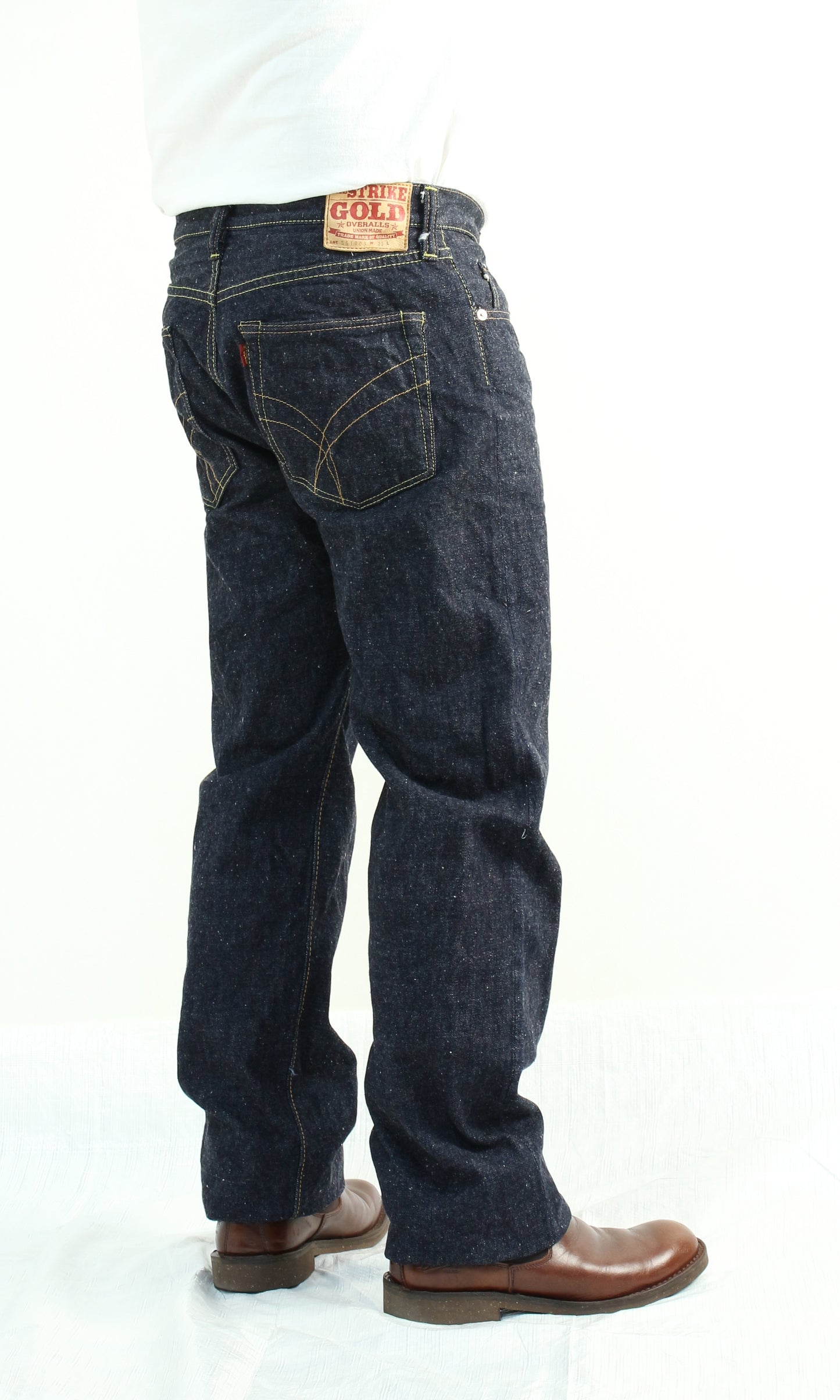 The Strike Gold SG1003 Origin Series low-tension neppy blend 14oz selvedge Jeans- Classic Straight