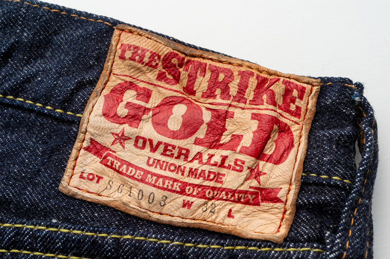 The Strike Gold SG1003 Origin Series low-tension neppy blend 14oz selvedge Jeans- Classic Straight
