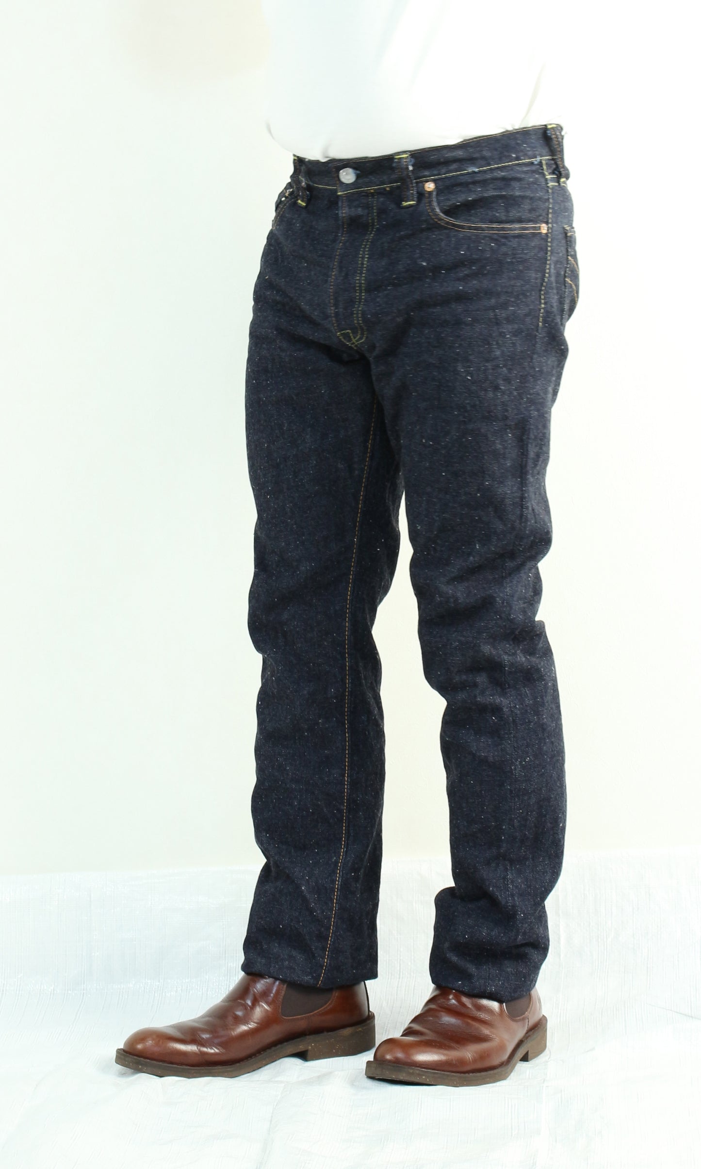 The Strike Gold SG1005 Origin Series low-tension neppy blend 14oz selvedge Jeans- Stylish Straight