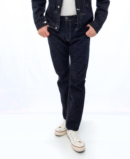 The Strike Gold SG1005 Origin Series low-tension neppy blend 14oz selvedge Jeans- Stylish Straight