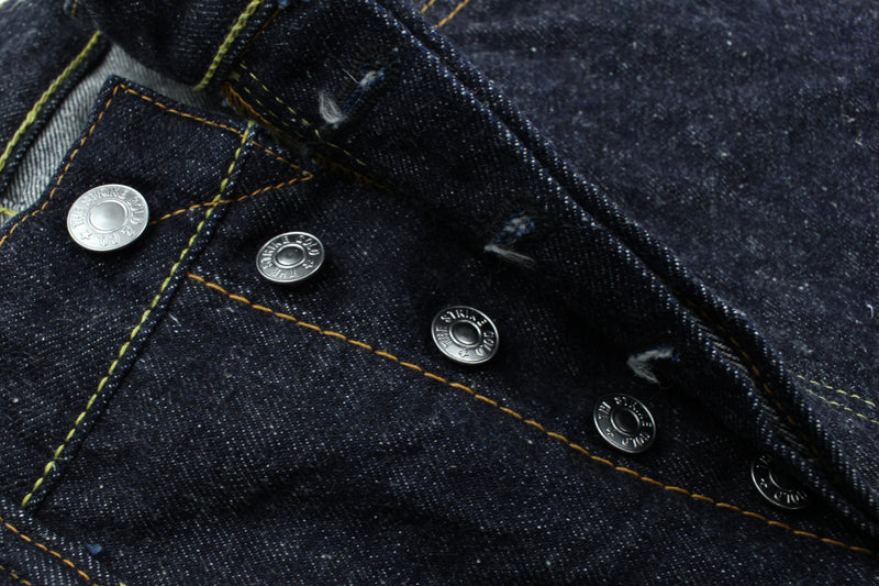 The Strike Gold SG1002 Origin Series low-tension neppy blend 14oz selvedge Jeans- Loose Straight