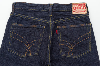 The Strike Gold SG1005 Origin Series low-tension neppy blend 14oz selvedge Jeans- Stylish Straight
