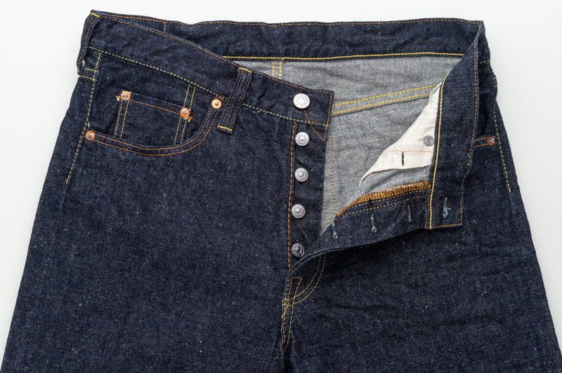 The Strike Gold SG1002 Origin Series low-tension neppy blend 14oz selvedge Jeans- Loose Straight