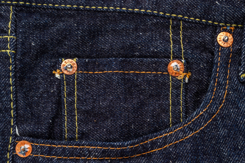 The Strike Gold SG1003 Origin Series low-tension neppy blend 14oz selvedge Jeans- Classic Straight