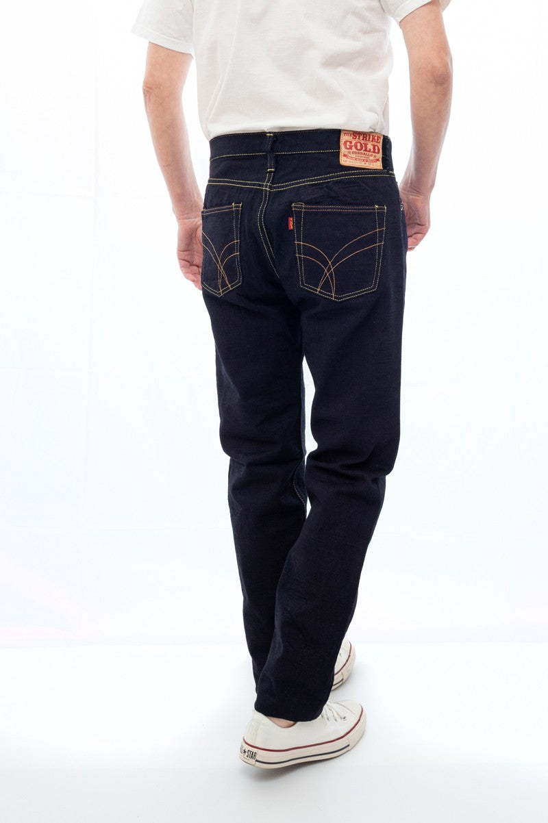 The Strike Gold SG5004ID Classic Double-Indigo Series 15oz Slub Selvedge Jeans - Regular Tapered
