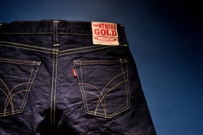 The Strike Gold SG5004ID Classic Double-Indigo Series 15oz Slub Selvedge Jeans - Regular Tapered