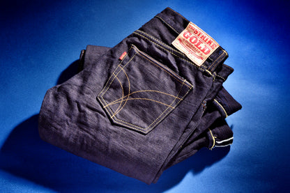 The Strike Gold SG5004ID Classic Double-Indigo Series 15oz Slub Selvedge Jeans - Regular Tapered
