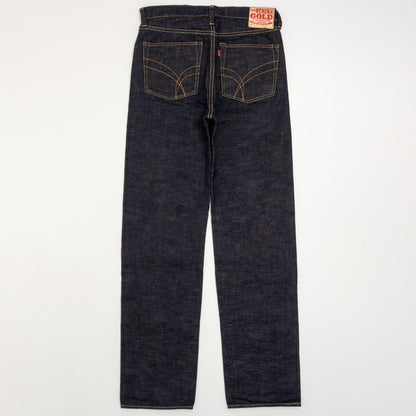 SG5102 / The Strike Gold Classic Series Right-Twill 15oz Gray Slubby Selvedge Denim 5P Jeans Loose Straight
