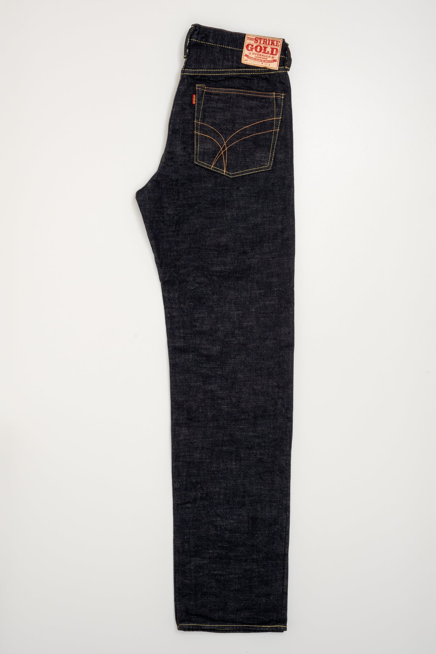 SG5102 / The Strike Gold Classic Series Right-Twill 15oz Gray Slubby Selvedge Denim 5P Jeans Loose Straight