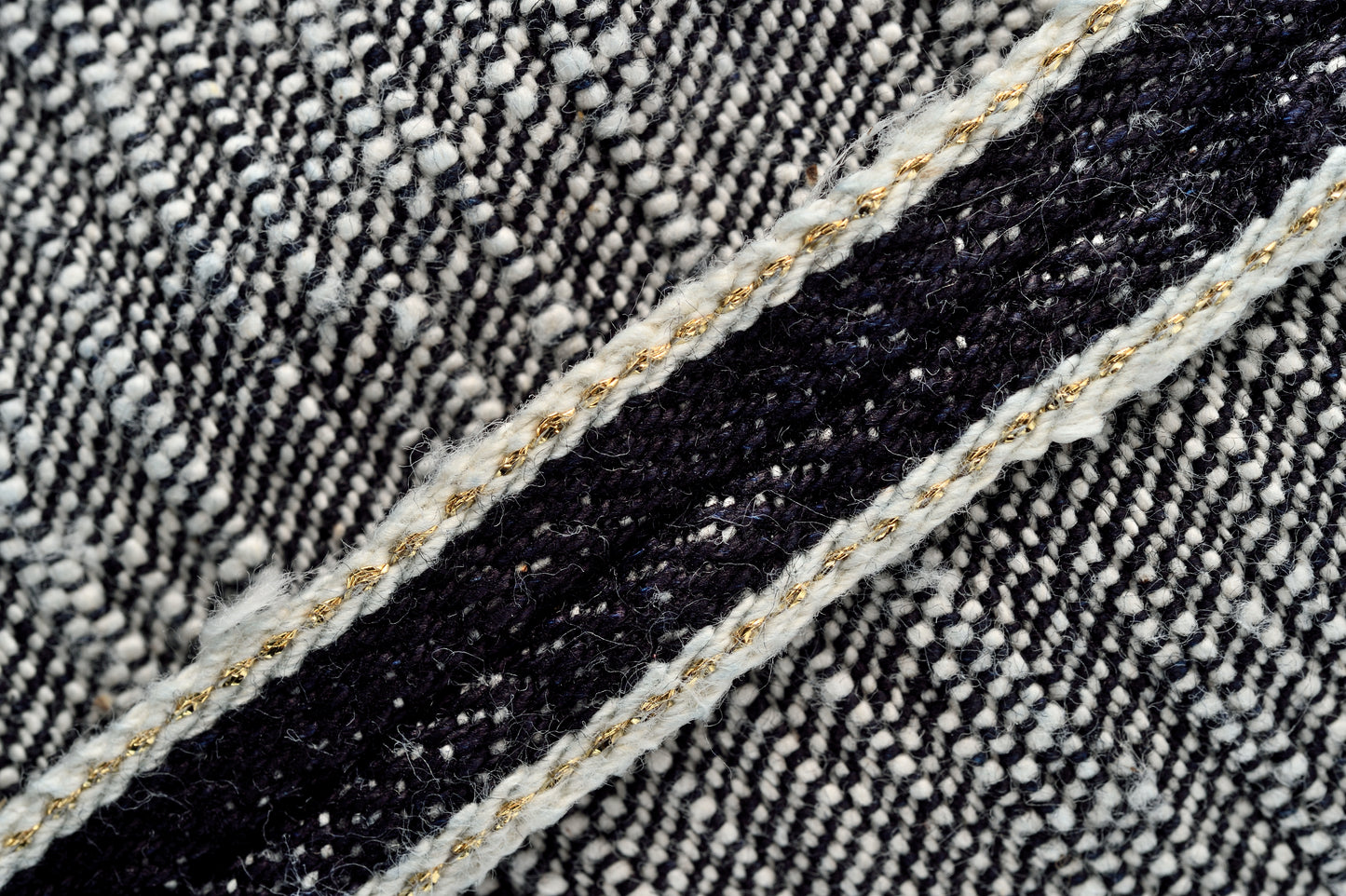 The Strike Gold SG7105 Super Slubby Series 17oz Slubby Selvedge Denim - Stylish Straight