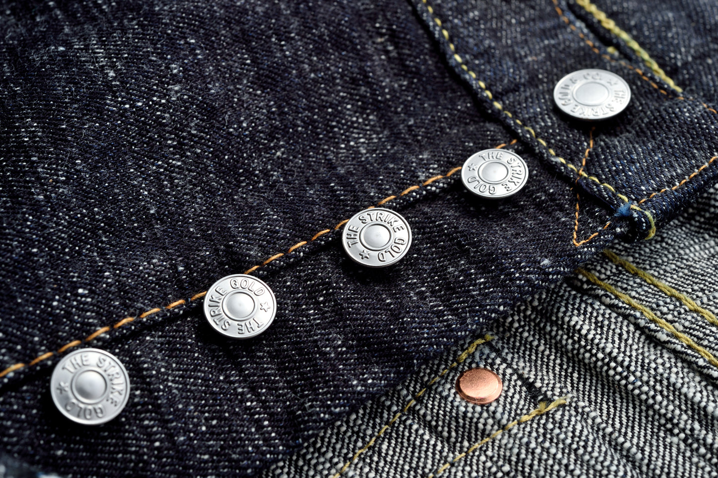 The Strike Gold SG7103 Super Slubby Series 17oz Slubby Selvedge Denim - Classic Straight